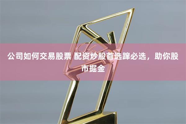 公司如何交易股票 配资炒股首选蹿必选，助你股市掘金