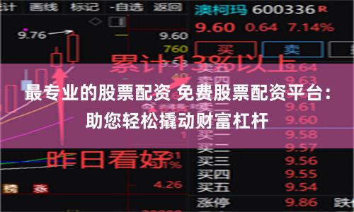 最专业的股票配资 免费股票配资平台：助您轻松撬动财富杠杆