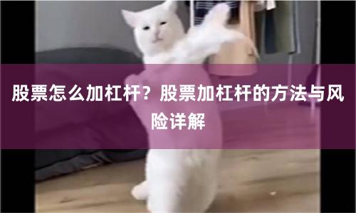 股票怎么加杠杆？股票加杠杆的方法与风险详解
